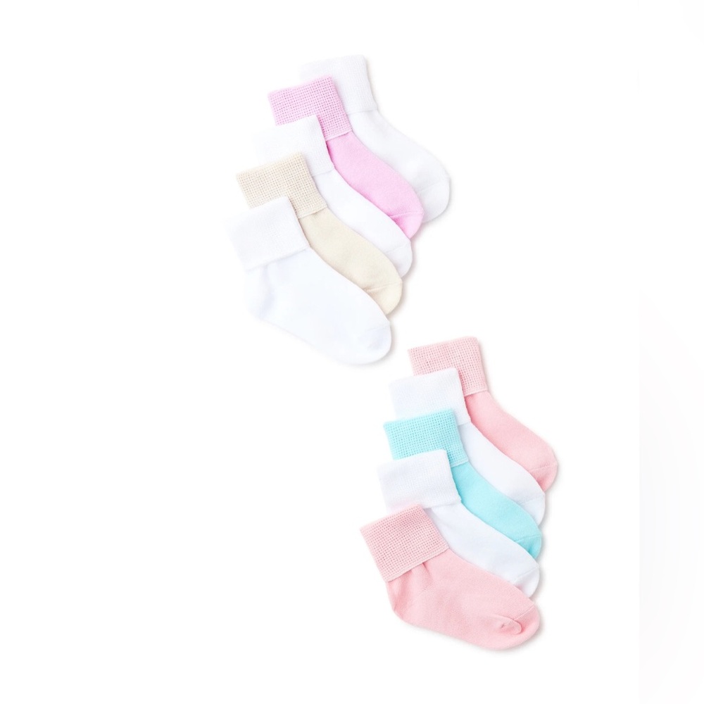 Wonder Nation Baby Girls Bobby Socks, 10-Pack 18M-36M